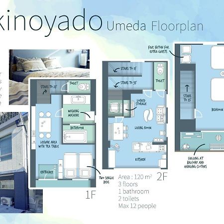 Apartament Yukinoyado Umeda Osaka Zewnętrze zdjęcie